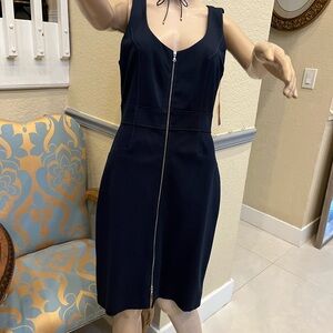 Cynthia Steffe Navy Zipper Mini Dress